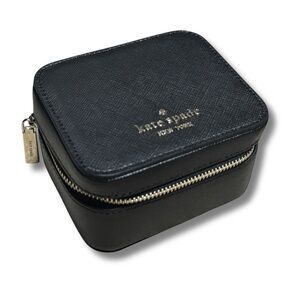 KATE SPADE Staci Travel Jewelry Box, Saffiano Leather, Black